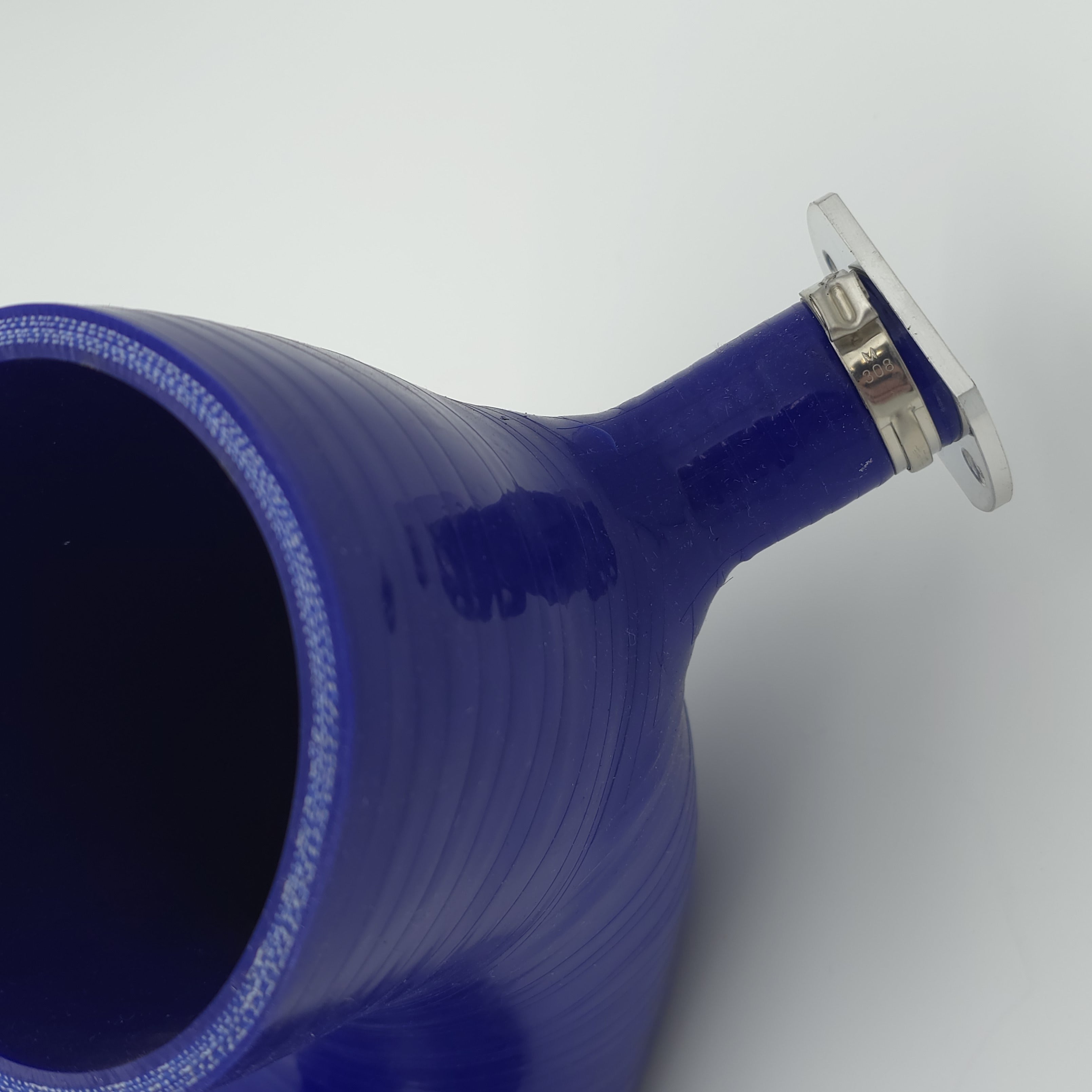 Evolution Powersports V-Flow intake tube in blue — actual item view 13