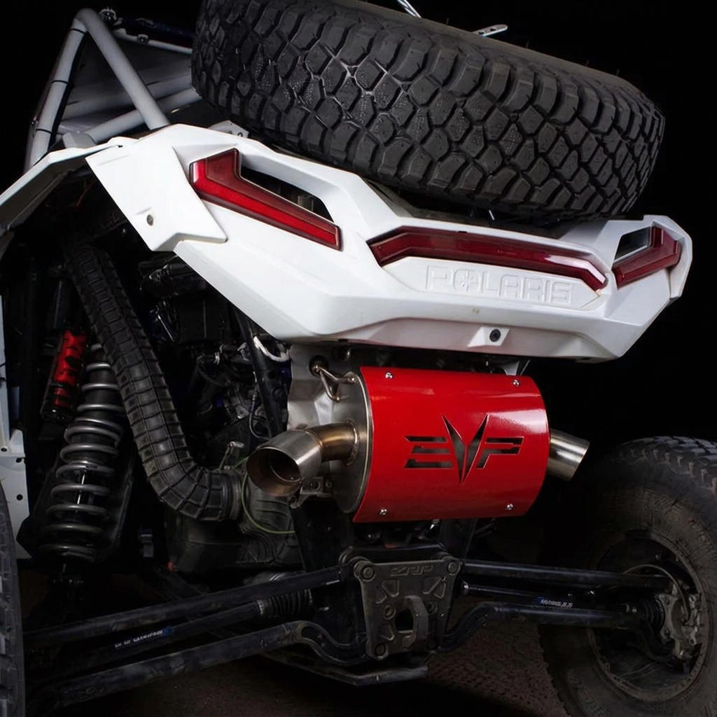 Evolution Powersports reference image for Polaris RZR XP Turbo/S Magnum Side Exit Exhaust