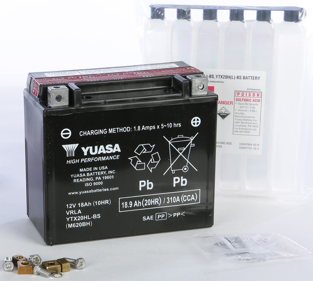 Yuasa Battery YTX20HL-BS Maintenance Free