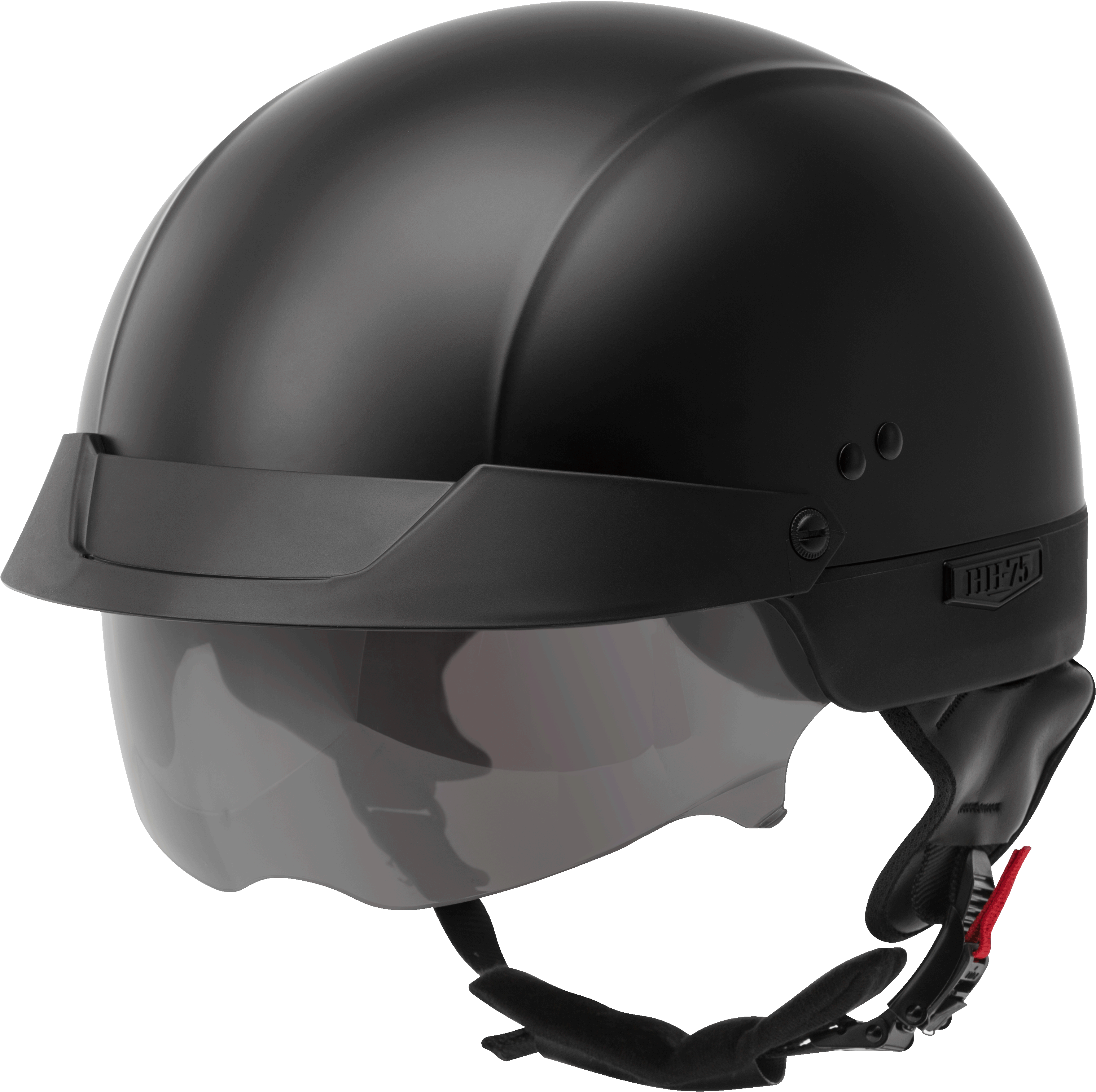 GMAX HH-75 Solid Half Helmet - Matte Black
