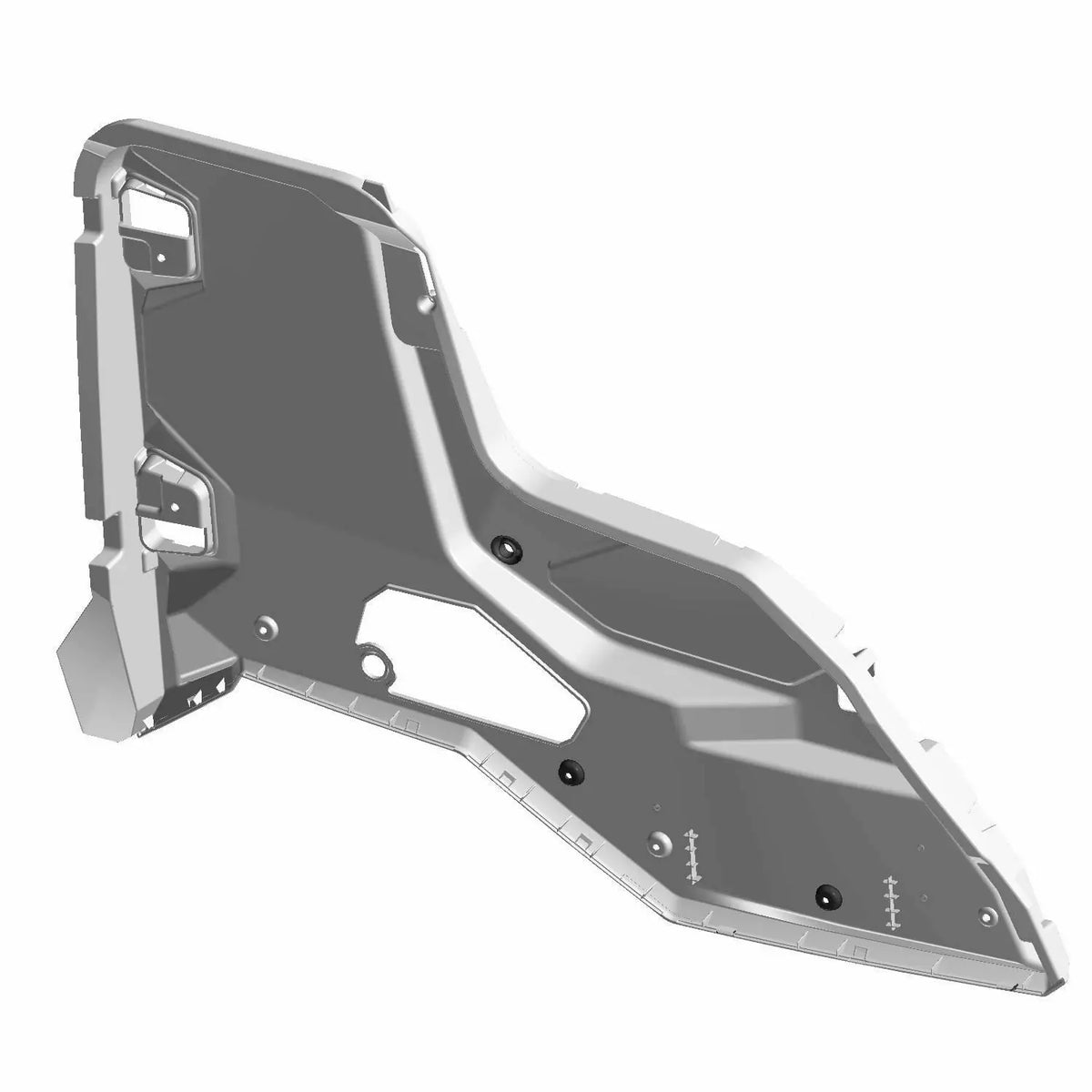 Polaris GENERAL front right inner door panel 5454347-070 in gloss black — manufacturer image
