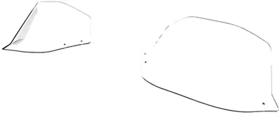 DUAL BUBBLE WINDSHIELD