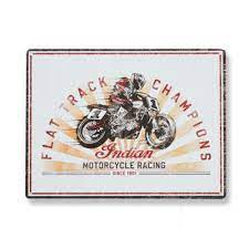 BIKE RACING METAL SIGN