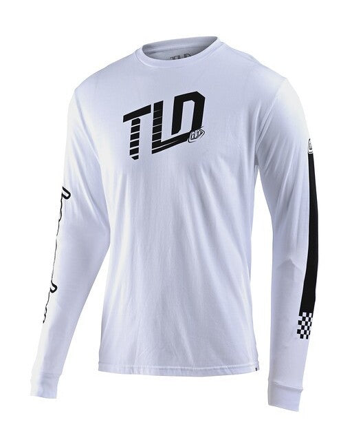 LONG SLEEVE TEE TRACKSIDE WHITE MD