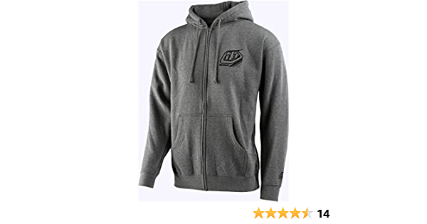 TLD MIX ZIP UP HOODIE; GUNMETA